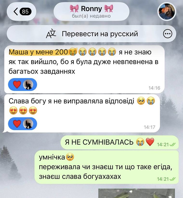 Відгук учня або батьків про підготовку до НМТ