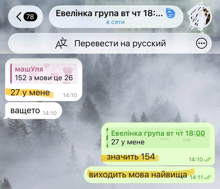 Відгук учня або батьків про підготовку до НМТ